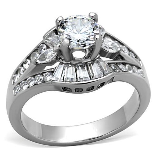 Jewelry - STAINLESS STEEL Cubic Zirconia Ring